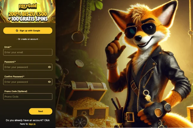 Foxygold login